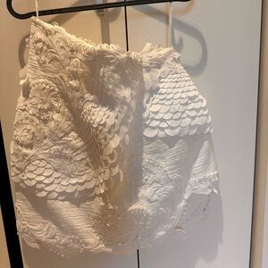 Zimmermann Tama Beaded Appliqué Mini Skirt
